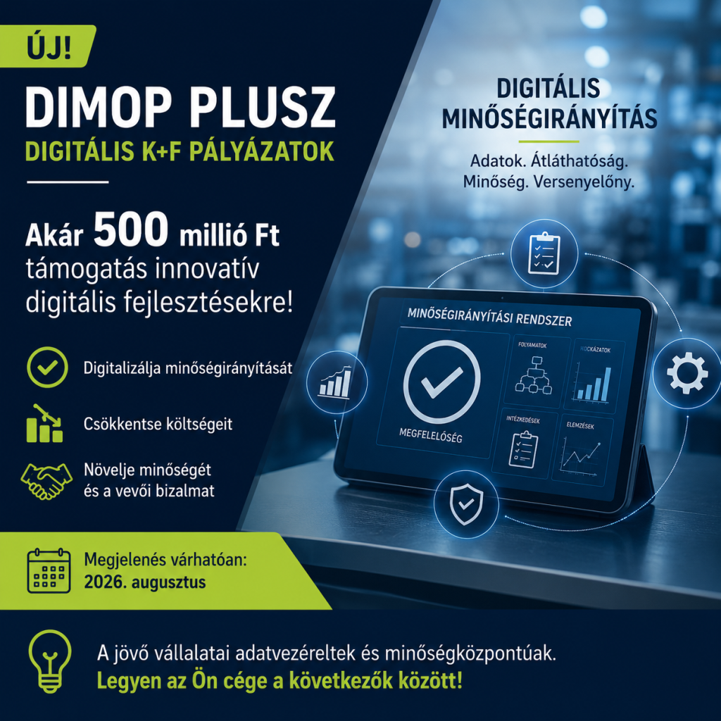 ÚJ DIMOP PLUSZ - Digitalizálja minőségirányítását!