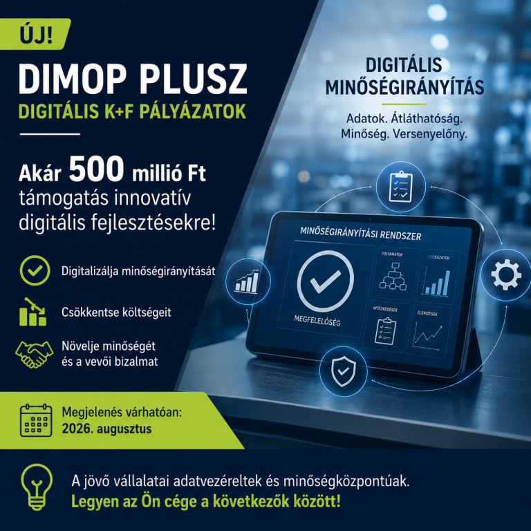 ÚJ DIMOP PLUSZ - Digitalizálja minőségirányítását!